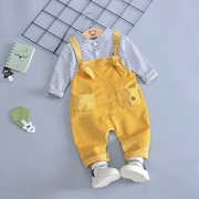 Quần áo trẻ em bé trai mùa thu phù hợp với trẻ sơ sinh Quần áo trẻ em mùa xuân và mùa thu dài tay thể thao giản dị hai mảnh 1-3 tuổi