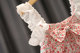 Girls summer dress sleeveless suit 2021 new western style little girl net red baby lace sling two-piece set sweet