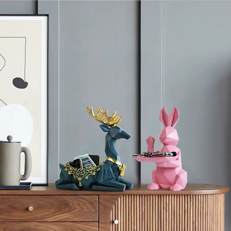 Housewarming gift moving gift new house living room porch entry key storage decoration deer home accessories