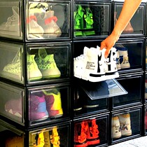 Japanese household shoe box storage box AJ basketball shoes high heels simple shoe rack shoe cabinet dormitory transparent seal moisture-proof