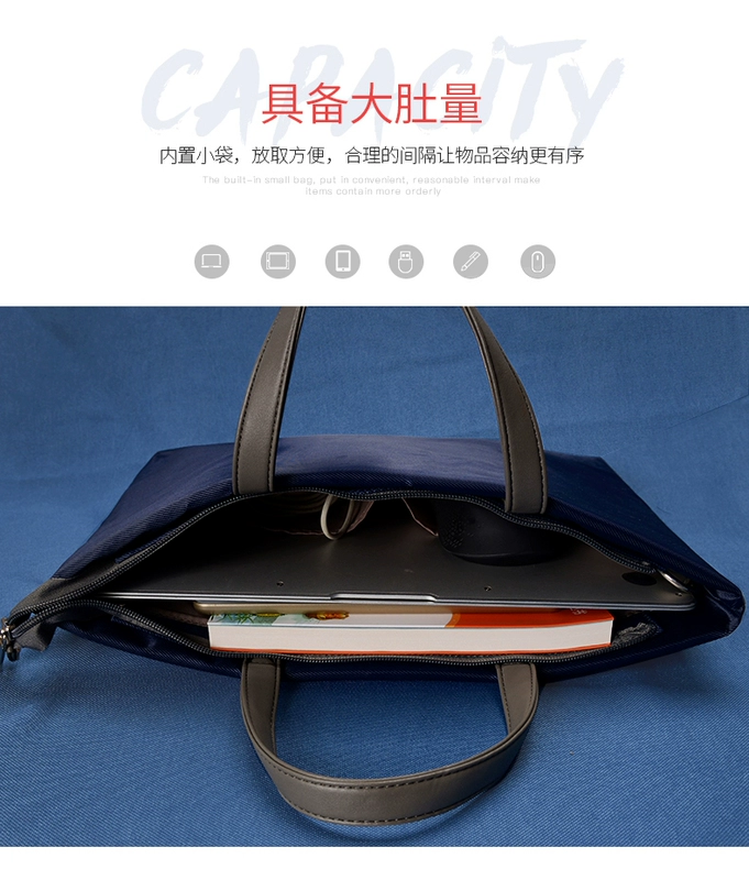 Apple kê máy tính xách tay ASUS Dell 13 Túi xách tay 15,6 inch 12 tài liệu chính thức 14 đơn giản nữ dễ thương thời trang 13.3 cặp tài liệu Túi tập tin 11 inch nam 15 Huawei HP - Phụ kiện máy tính xách tay