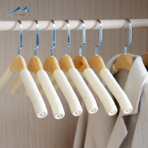 Hangers Floor-to-ceiling bedroom wooden solid wood hangers Household wide shoulder anti-shoulder angle storage and finishing hanging clothes Clothing hangers