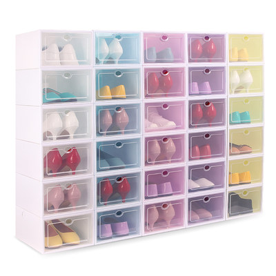 Transparent Plastic Shoe Box Shoe Storage Artifact Shoe Storage