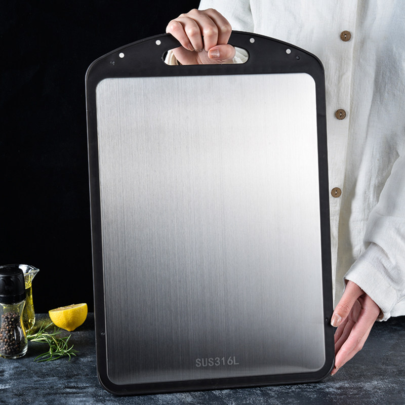 316 stainless steel plate thick household thickness thickening German ultra - thick double - sided cutting food grade chopping board