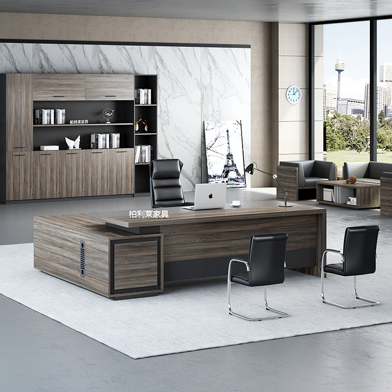 Boss table President table Simple modern atmosphere single desk Chair combination big table Supervisor table Manager table