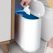 Trash can Toilet toilet household paper basket with cover Bedroom living room kitchen Light luxury sandwich office trash can