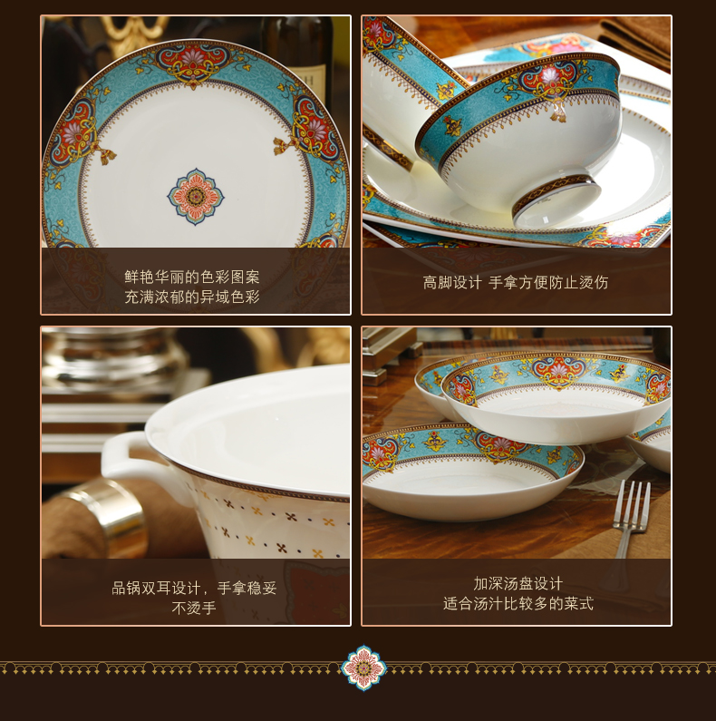 Creative European - style rainbow such as bowl eight inches ipads China pull rainbow such use large soup bowl bowl of soup bowl of soup basin ceramic tableware