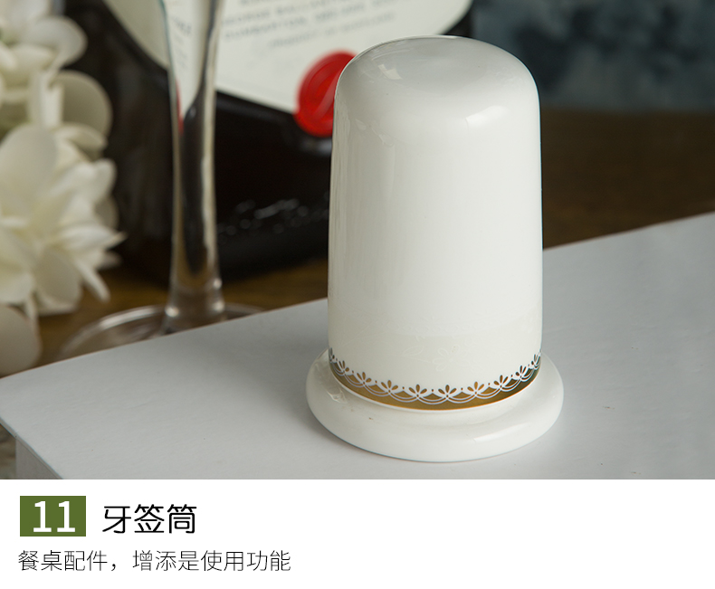 Tangshan ceramic Korean contracted 56 head home dishes dishes chopsticks tableware suit European creative ceramic plate