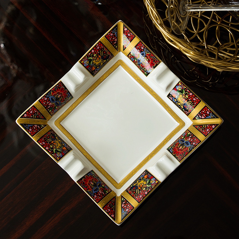 Creative fashion a large ceramic ashtray KTV room living room office move European ipads porcelain ashtrays
