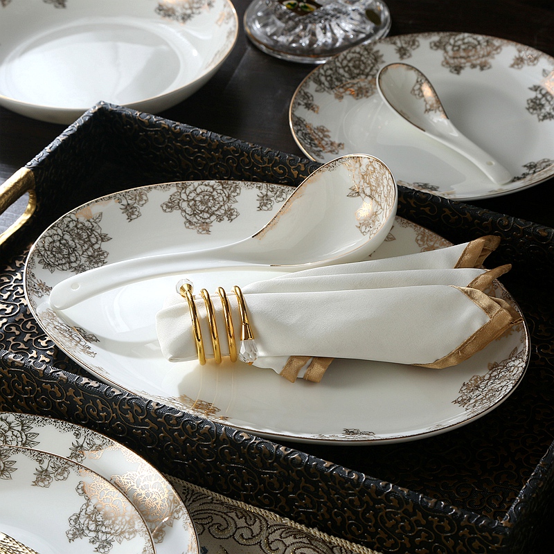 Household use dishes suit Italian move ipads porcelain tableware tableware sets up phnom penh dish bowl chopsticks combination