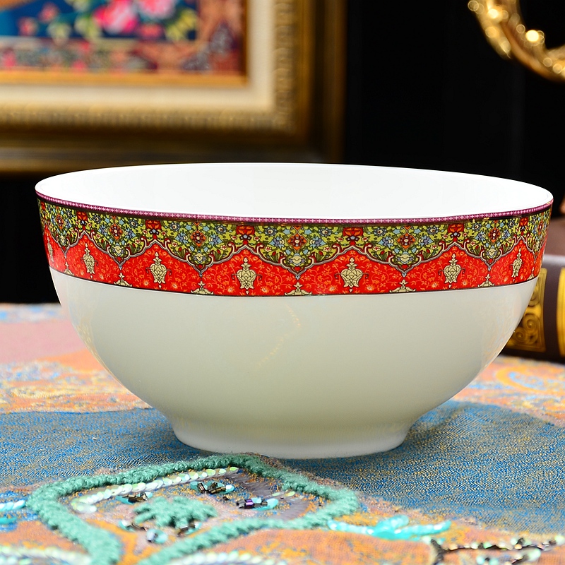 Tangshan ipads China 8 inches Australia rainbow such as bowl bowl of soup bowl bowl of Europe type mercifully ceramic bowls of rice bowls ipads cutlery set