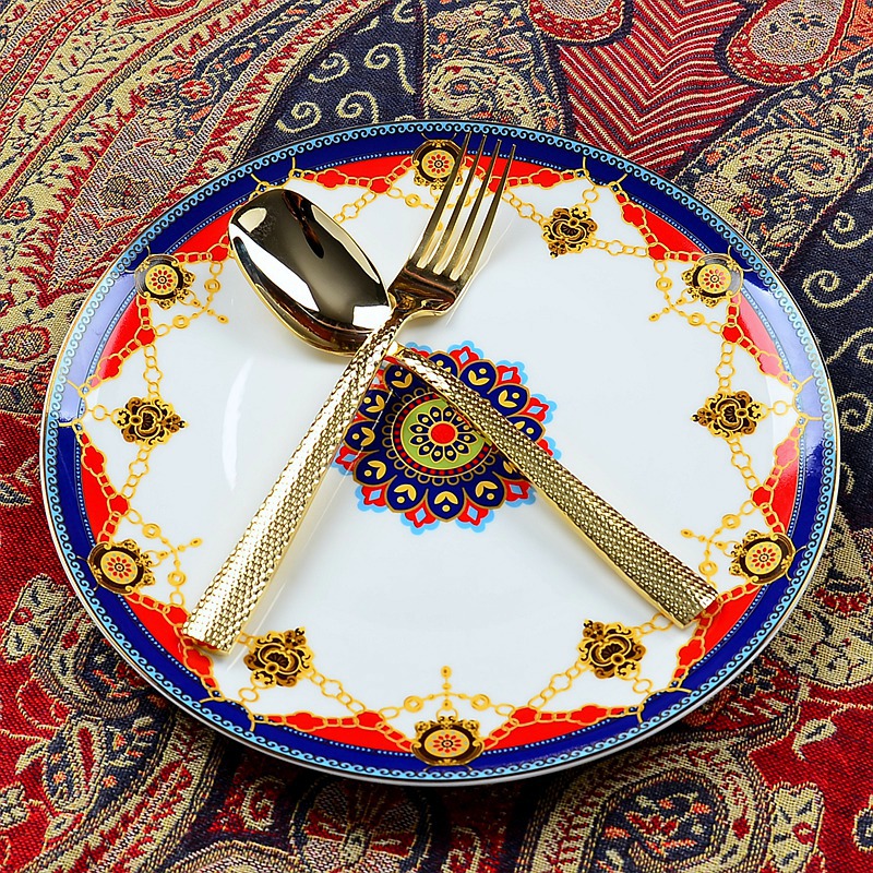 Creative western food steak ou porcelain dish dish dish disc flat ceramic plate snack plates western - style tableware