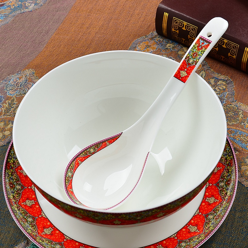 Creative spoon, spoon stir long - handled spoon run ipads China big spoon, spoon, run ceramic tableware