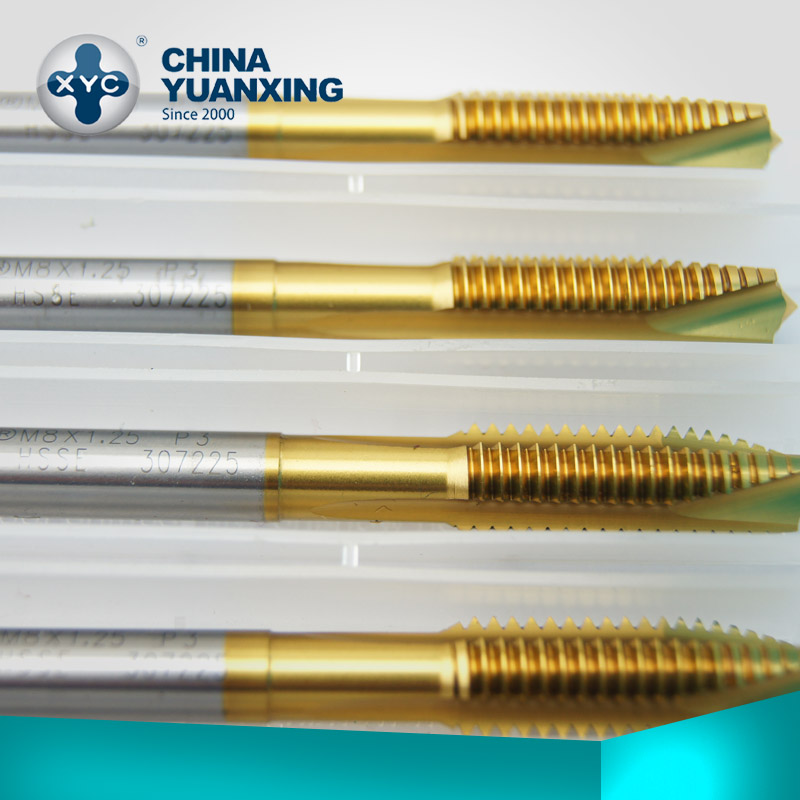 TiN-POT round edge angle screw tapping M8M16 machine cutting screw tip screw tapping powder high-speed network factory direct sales