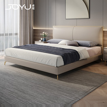 Zhuoyu light luxury leather bed designer master bedroom furniture simple new premium bed modern wedding bed double bed