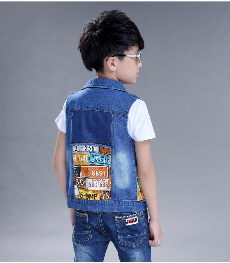 Gilet garcon DUOMAIDOU en toile - Ref 2067588 Image 21