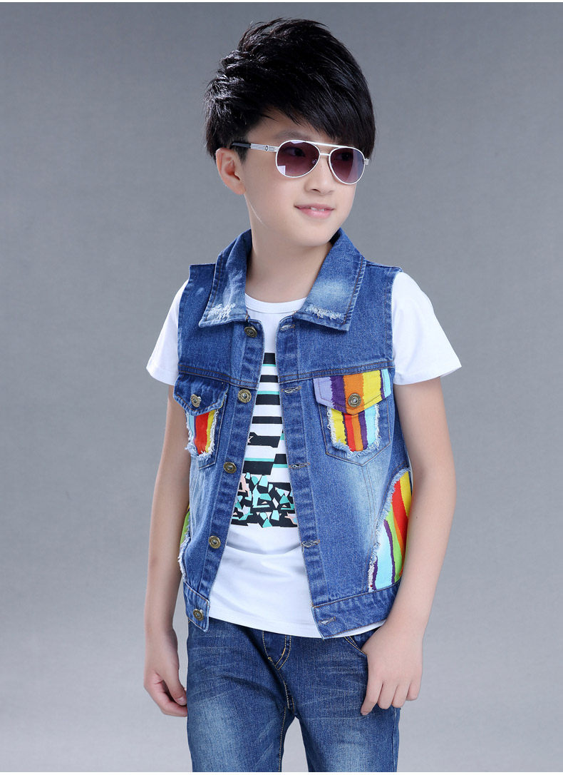 Gilet garcon DUOMAIDOU en toile - Ref 2067588 Image 23