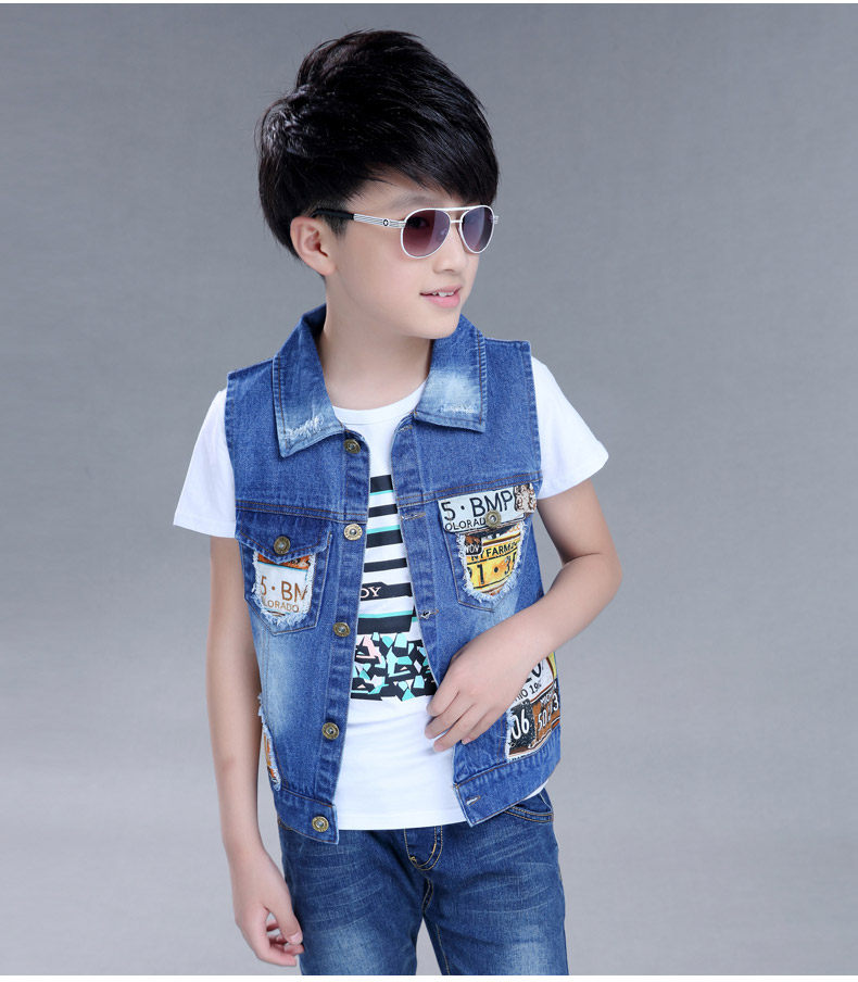 Gilet garcon DUOMAIDOU en toile - Ref 2067588 Image 20