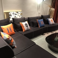 Nordic Orange Orange Pillow Гостиная Геометрическая диван Английская подушка инспир