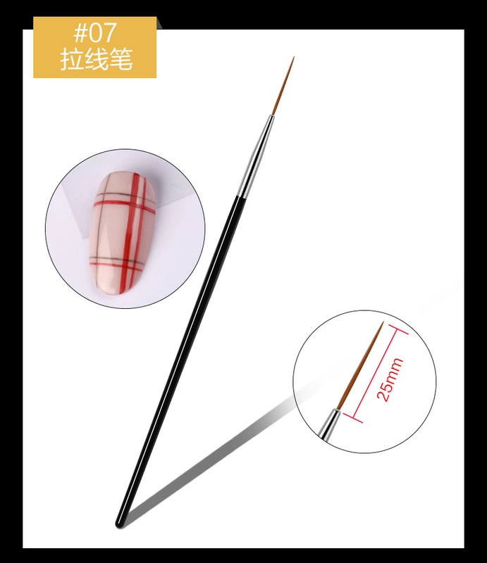 Nail Brush Tool Set Painted Pen Bút trị liệu Bút kéo Pen Point Drill Stroke Pen Gradient Pen Complete Set 15 - Công cụ Nail