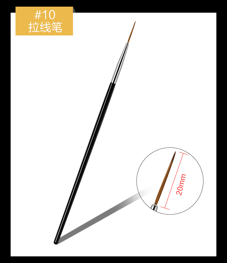 Bộ bàn chải móng tay Bộ hoàn chỉnh Bộ 20 điểm Khoan Kéo màu Vẽ tranh Hoa Gradient Quang trị liệu Bút Nail Công cụ cho người mới bắt đầu - Công cụ Nail vẽ cọ bản