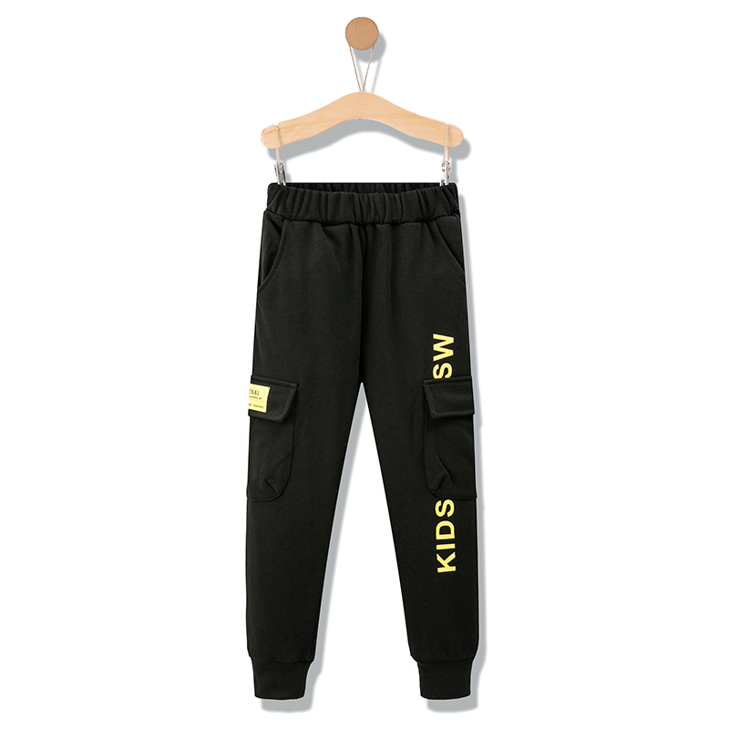 Bảy người con sói quần bé trai 2020 mùa xuân và mùa thu đẹp trai sweatpants lỏng mới của Hàn Quốc phiên bản của quần âu.