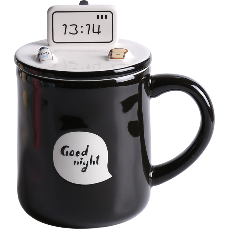 North dipper ceramic lid cup ins ou feng individuality creative water to as Philippines contracted tide mark with a cup of coffee cup