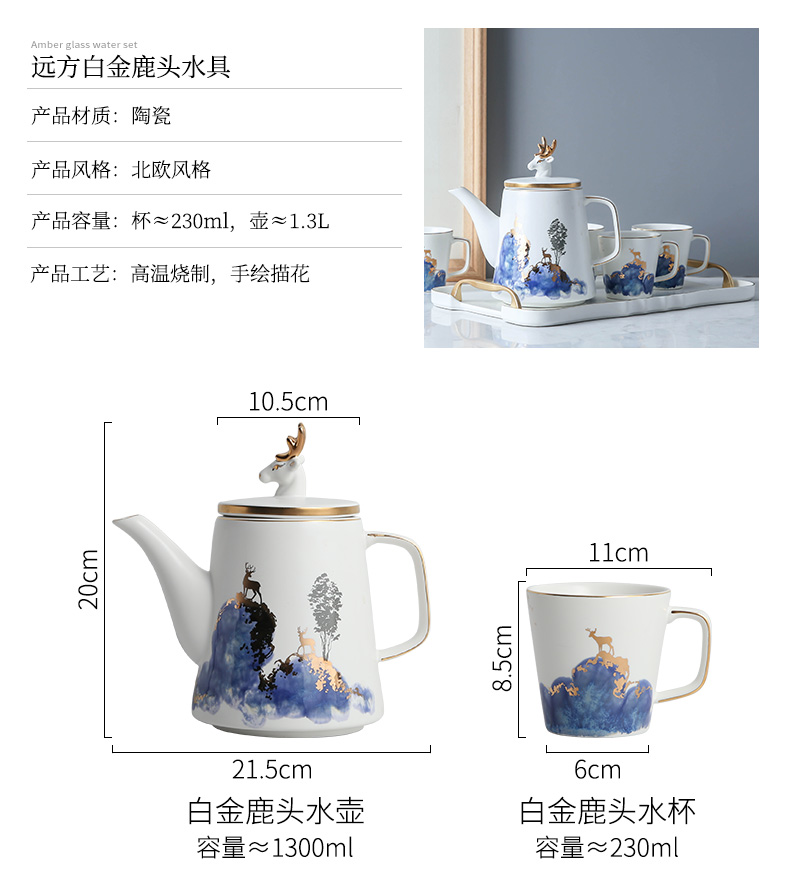 Ideas to the as the Philippines modern gift cup Nordic household glass ceramic contracted sitting room tea suit glass teapot