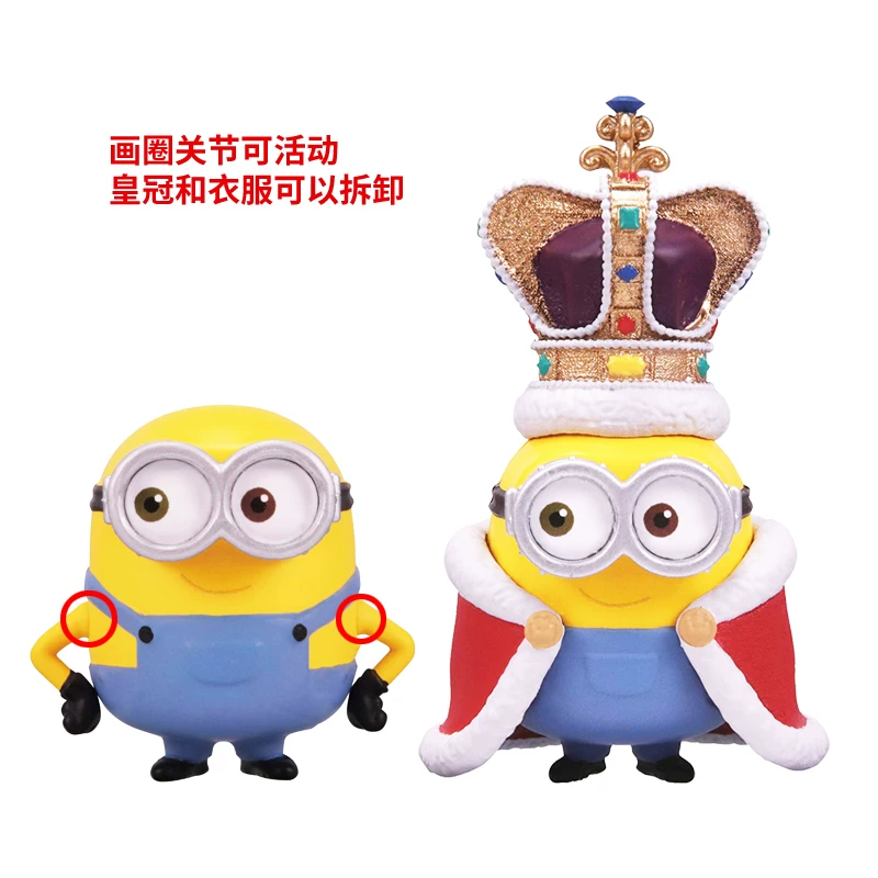 Фигурка (Takara Tomy) Minions King Bob, минифигурка ≈ 4 см, винил