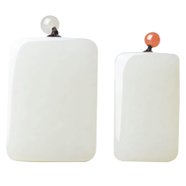 Phoenix Phoenix and Tian Yuping An uneventful hanging pendant for men and women with natural jade necklace Yupei mens childrens jade card