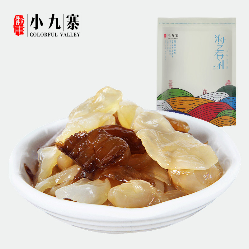 Zhejiang East XiaoJiuzhai Ningbo Special Property Sea Jellyfish Head Cool Mix Ready-to-eat Seafood 200g Bagged With Seasoning Bag