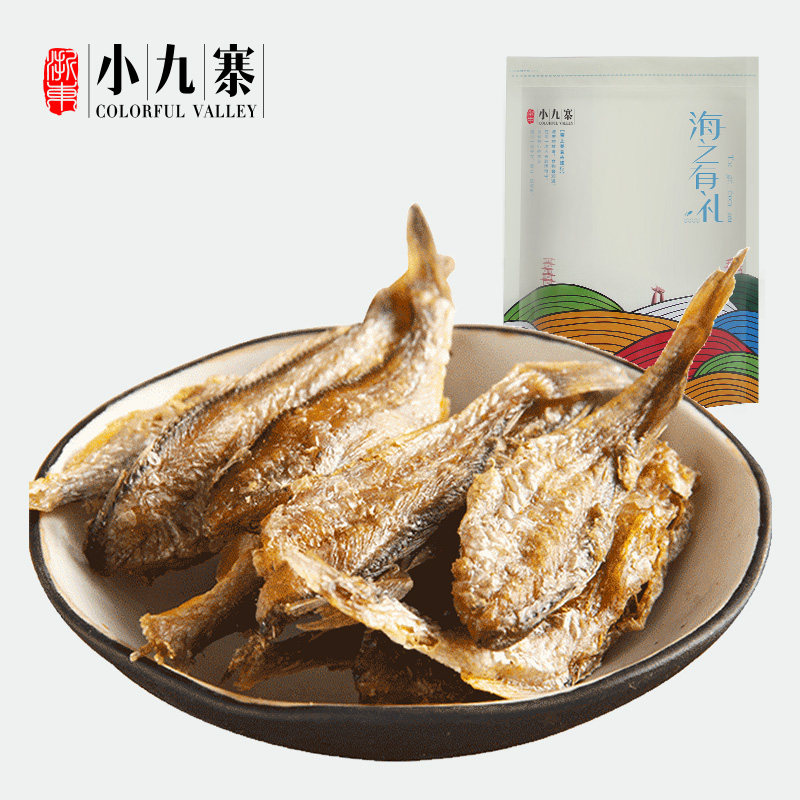 Zhejiang East Little Jiuzhai Fragrant Crisp Small Yellow Fish Crisp Fish Dry Seafood Zero Canoe Tongshan Snack Food Products