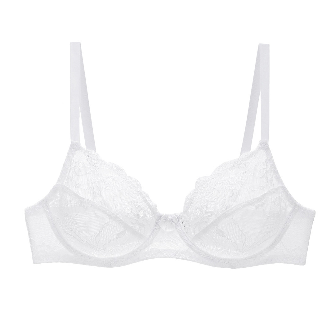 Women's Secret Sexy Ultra-thin Lace Comfortable Top Support European Bras Large Size Underwear French Temptation Winter