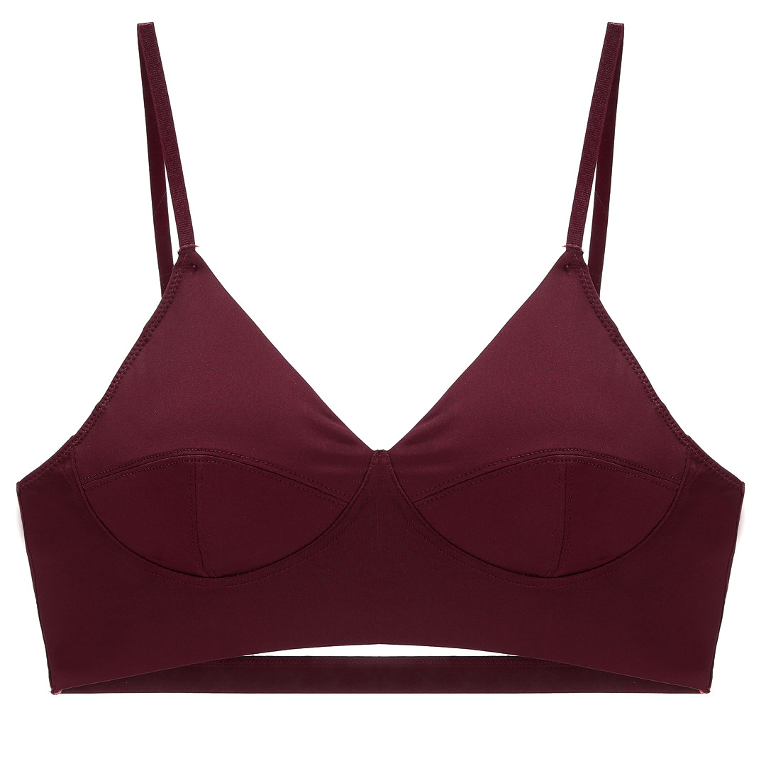 Woman's secret no steel ring triangular cup bra can be outfitted with TOP retro beauty back underwear bra