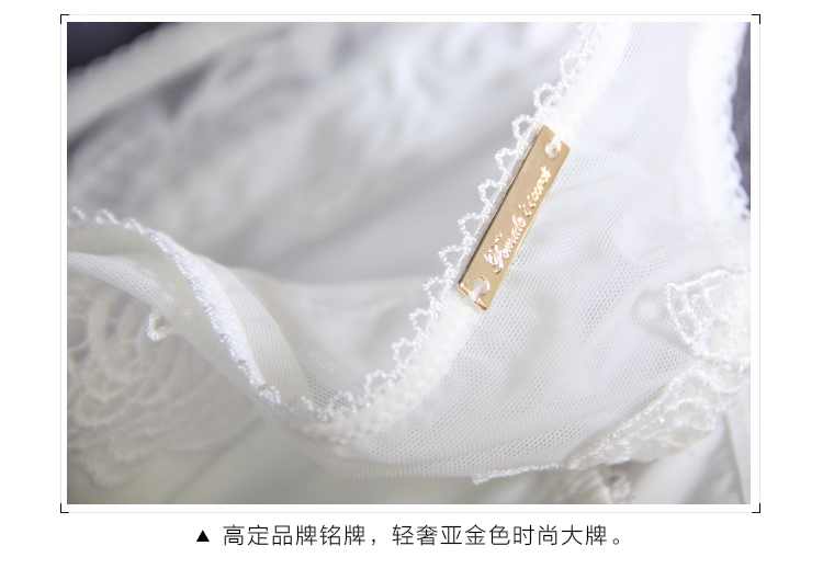 Châu Âu và Mỹ thêu ren phối cảnh nữ trong suốt rỗng phụ nữ thấp eo đồ lót cám dỗ tóm tắt lưới trắng - Vòng eo thấp cửa hàng đồ lót