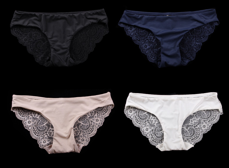 Slip jeunesse culottes en dentelle sexy - crème - Ref 641373 Image 9