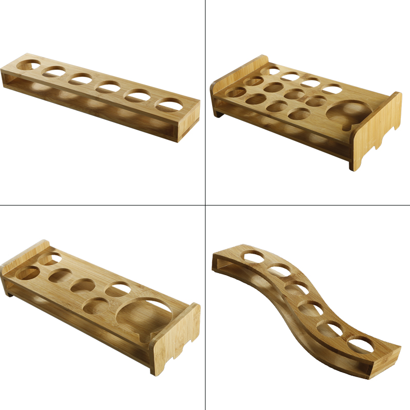 Bamboo Wood Liquor Cup Containing Shelf Cartridges of the Goblet Goblet's Wine Glass Sub-Wine-set Bamboo Wood Frame Small Wine Glass Shelf-Taobao