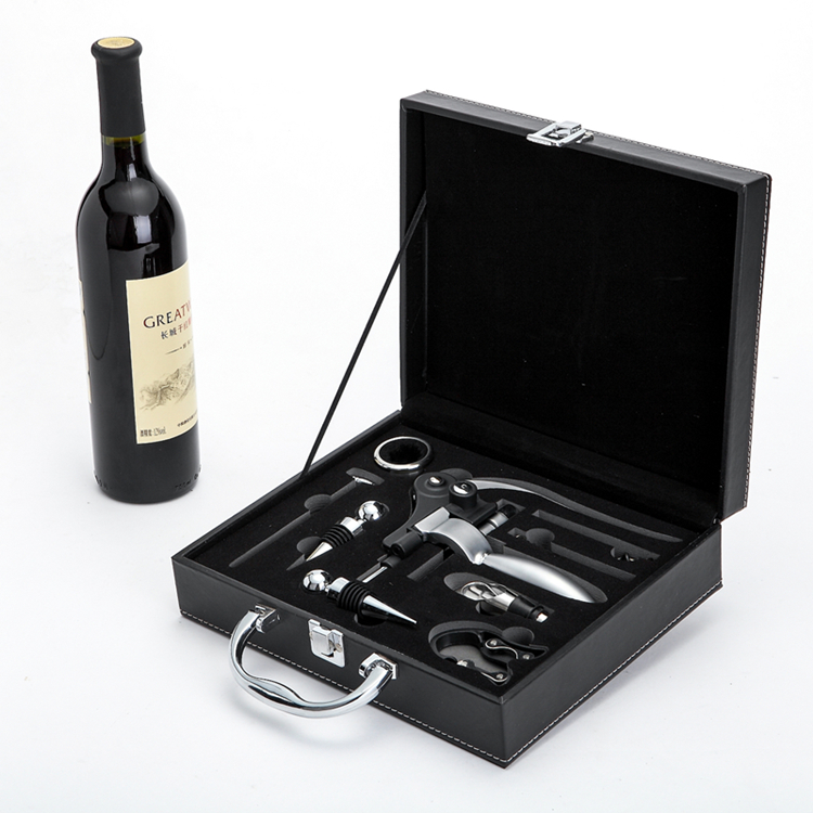 Creative red wine bottle opener set home red wine bottle stopper wine poulter gift box wine set set