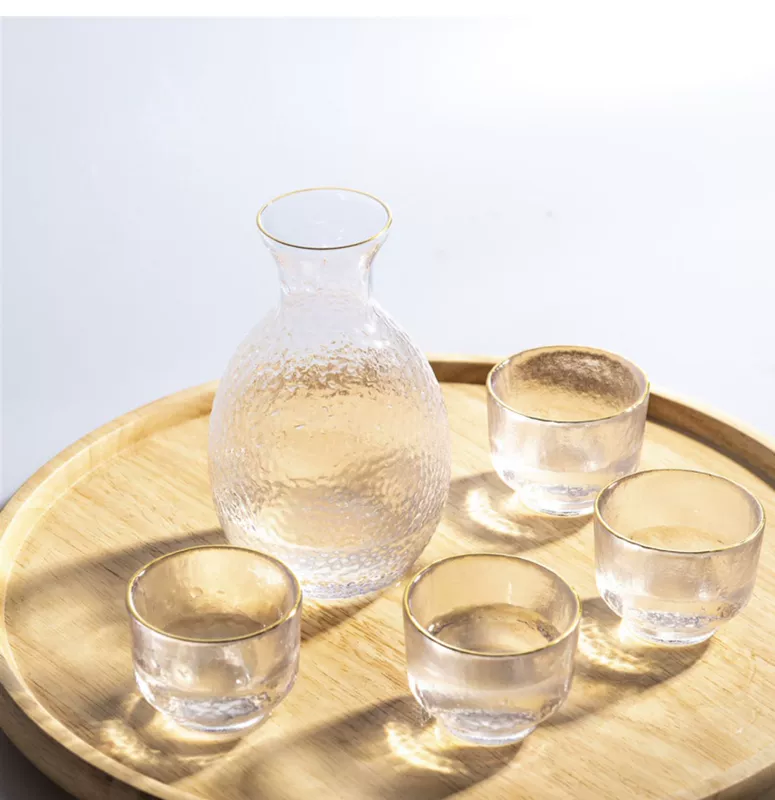 Rượu sake kiểu Nhật jug búa mô hình ly nhỏ rượu thủy tinh ly nhỏ hộ gia đình rượu vang trắng thủy tinh rượu vang ly tách rượu vang bộ - Rượu vang