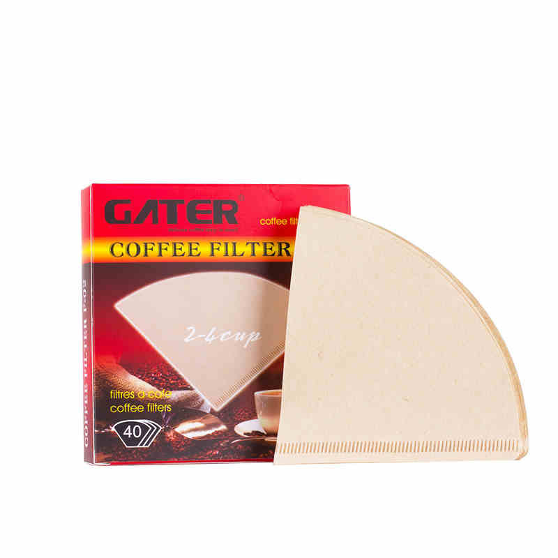 Drip filter cup coffee filter paper for the filter paper 40 pieces of 02 type V type 2 - 4 person original pulp cone filter paper