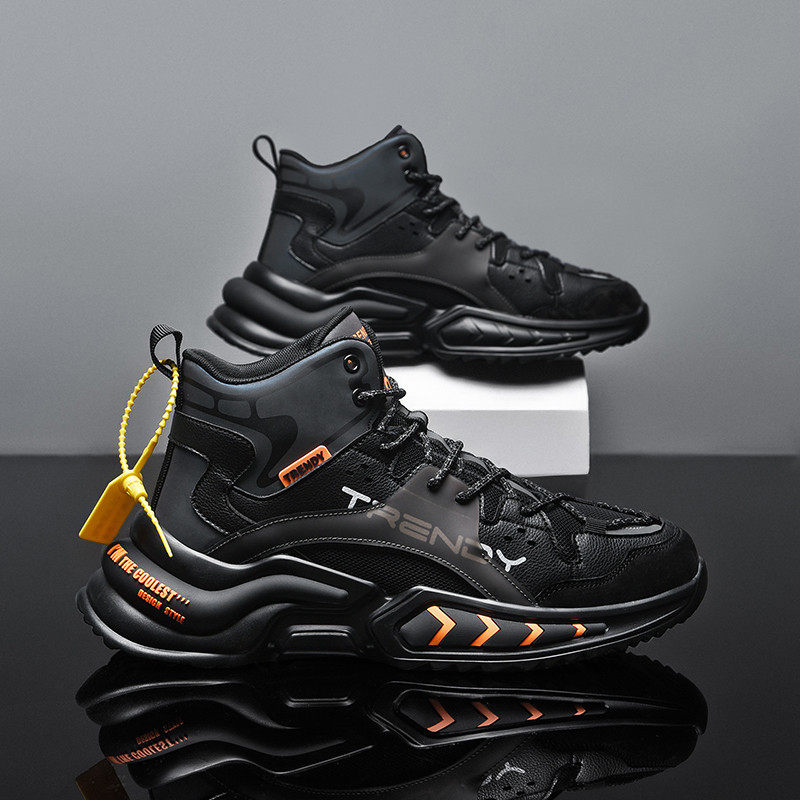 Men's shoes Summer new aj high cylinder shoes basketball men's sports shoes breathable joint wave shoes Putian men's sneakers