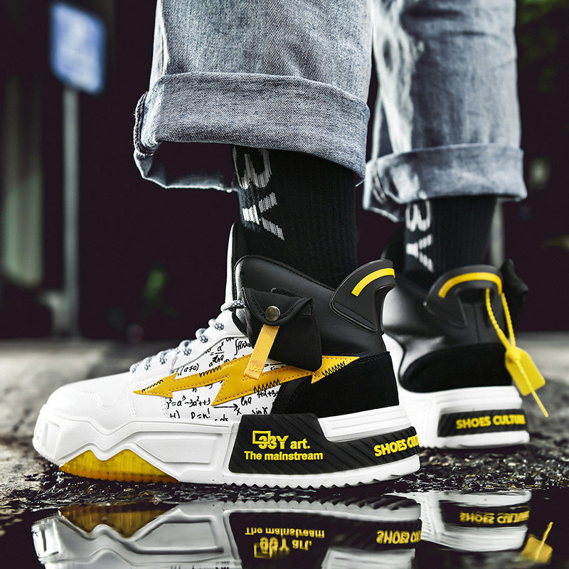 aij men shoes summer air force 1 shoes men's wave shoes 2022 new tide high cylinder shoes autumn winter basketball sneakers