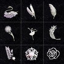 Japanese Korean fashion brooch brooch high-end creative elegant European and American pin sweater suit silk towel buckle with jewelry women