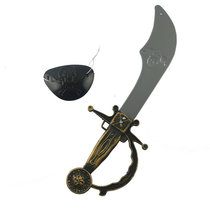 Halloween weapons and equipment props Festival performance supplies COS dress up plastic pirate knife pirate weapon blindfold