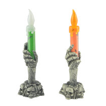 Halloween candle lamp ghost festival products LED electronic luminous ghost hand skeleton candle lamp decoration props
