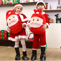 Christmas show costumes for men and women Santa Claus costumes Christmas backpacks Christmas hats Christmas gift bags