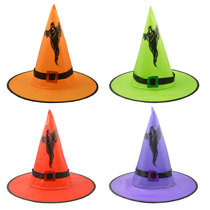 Halloween witch hats new hat hanging decorated with luminous witch hat LED mags hat decorated party hat