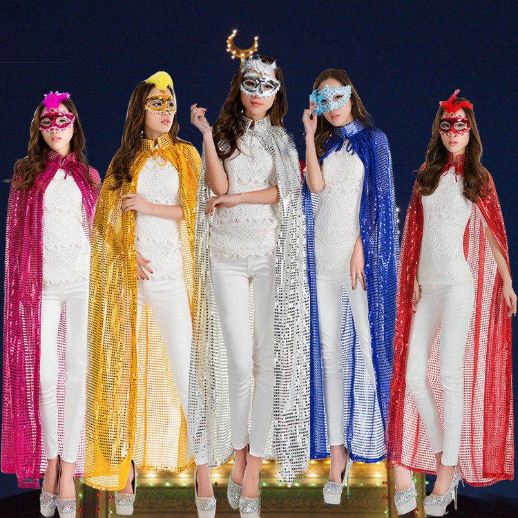 Halloween Cape Breeder Adult Cosplay Colorful Cloak Cape Woman Acting Out Adult Women's Clothing Cartoon Cloister