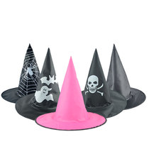 Halloween Hat Headdress Party Performance Debut Witch Elf Witch Black hat Black Magician Hat