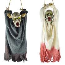 Halloween decorations big hanging Ghost Bar haunted house horror props secret room glowing ghost called Ghost head hanging Ghost Skeleton